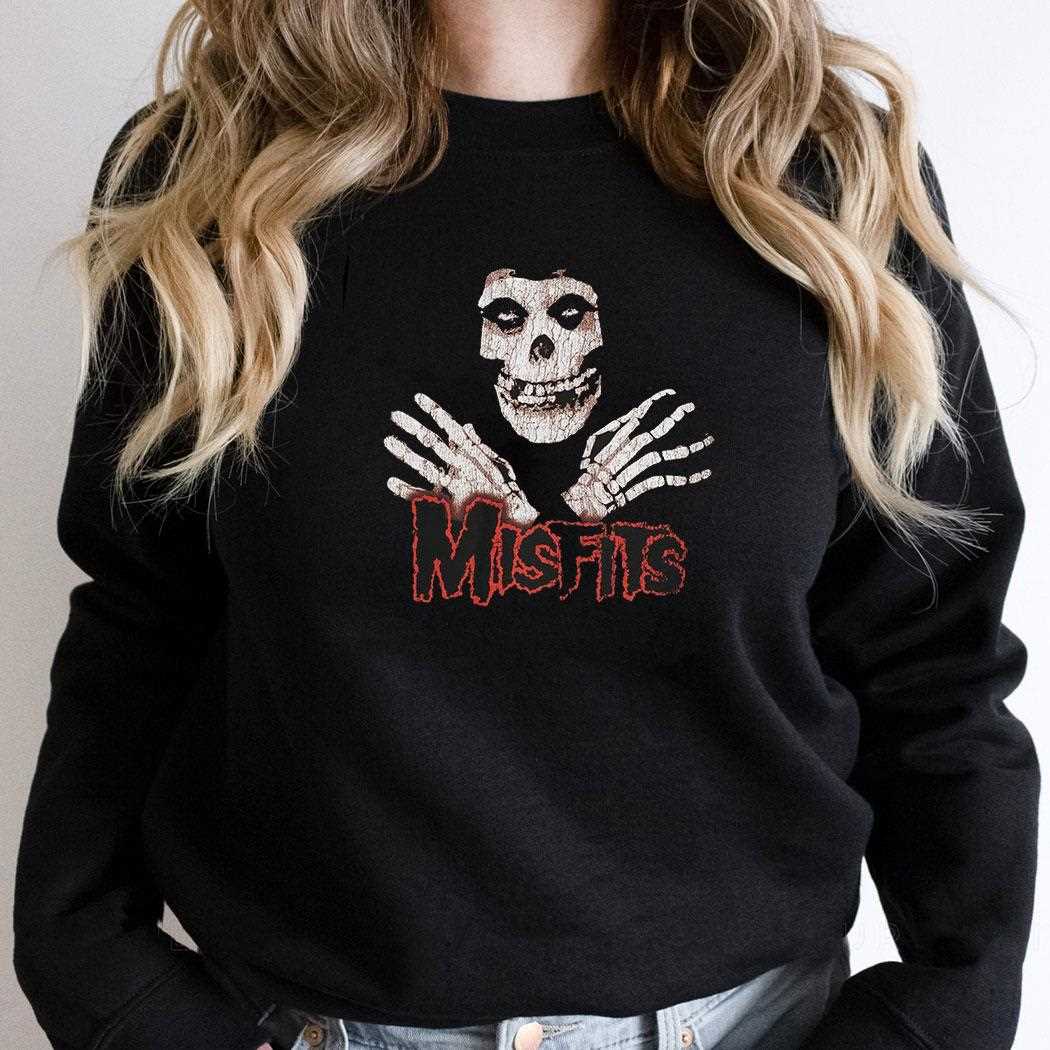 Misfits Fiend Skull Hands T-shirt Misfits Fiend Skull Hands T-shirt