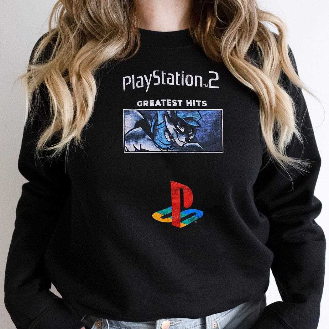 Sly Cooper Playstation 2 Greatest Hits T-shirt Sly Cooper Playstation 2 Greatest Hits T-shirt