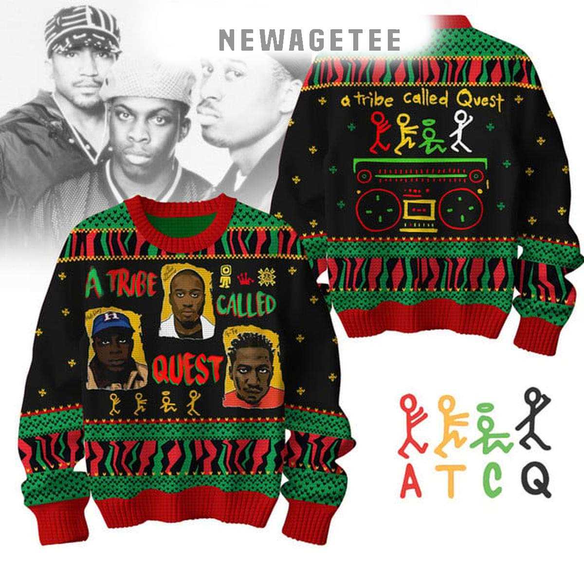 A Tribe Called Quest Be Merry Christmas Love Fan 2025 Ugly Christmas Sweater
