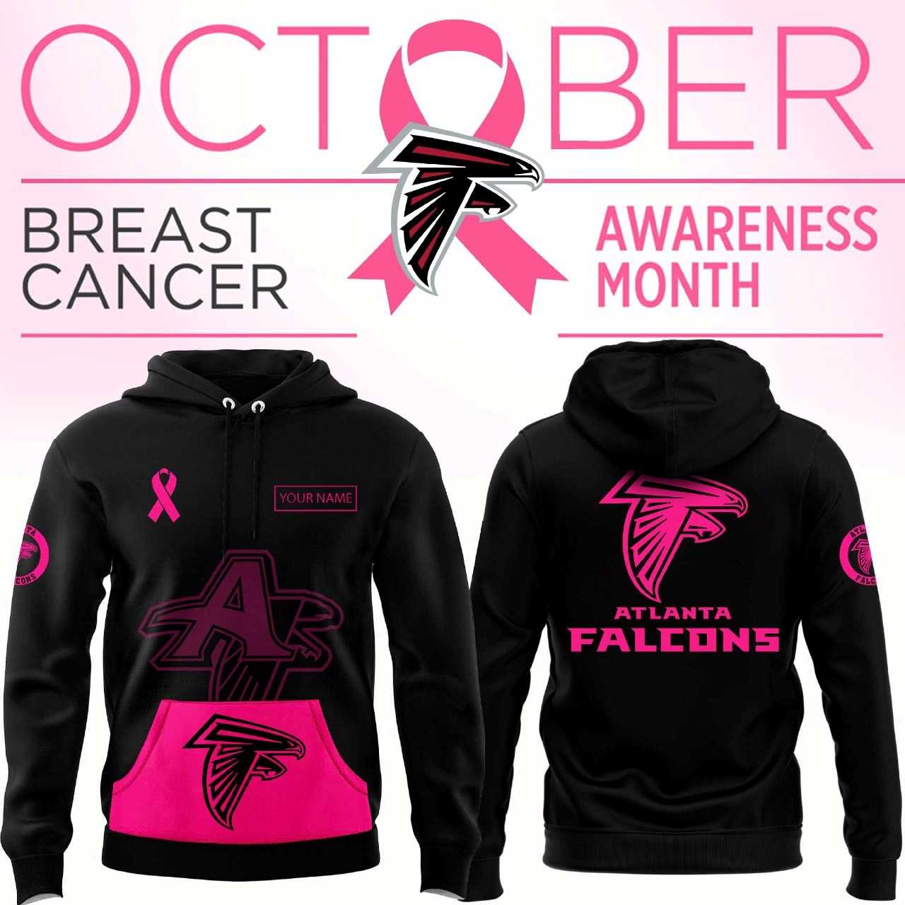 Atlanta Falcons Breast Cancer Awareness Hoodie Atlanta Falcons Breast Cancer Awareness Hoodie
