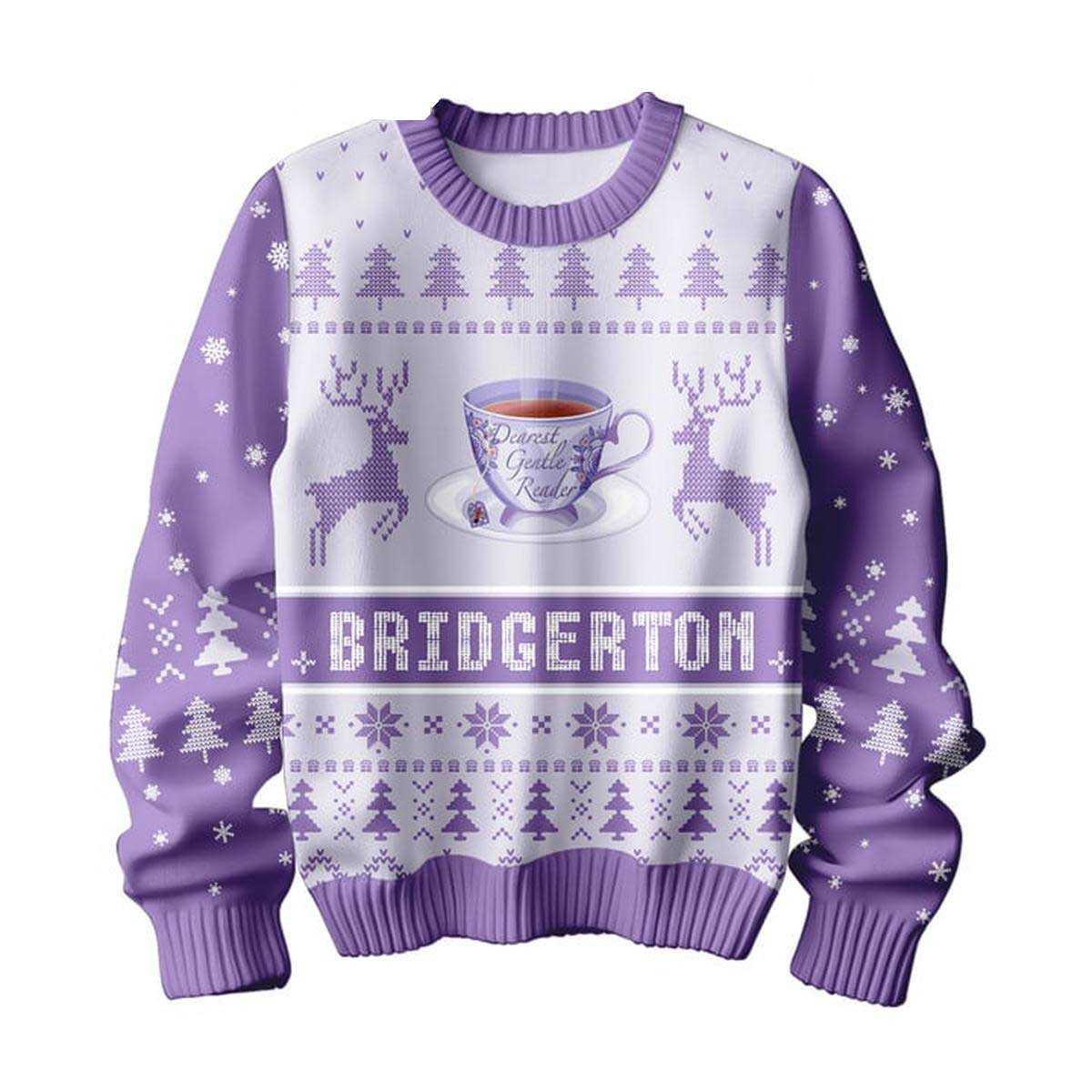 Bridgerton Spilling Some Tea On Christmas 2024 Ugly Sweater Bridgerton Spilling Some Tea On Christmas 2024 Ugly Sweater
