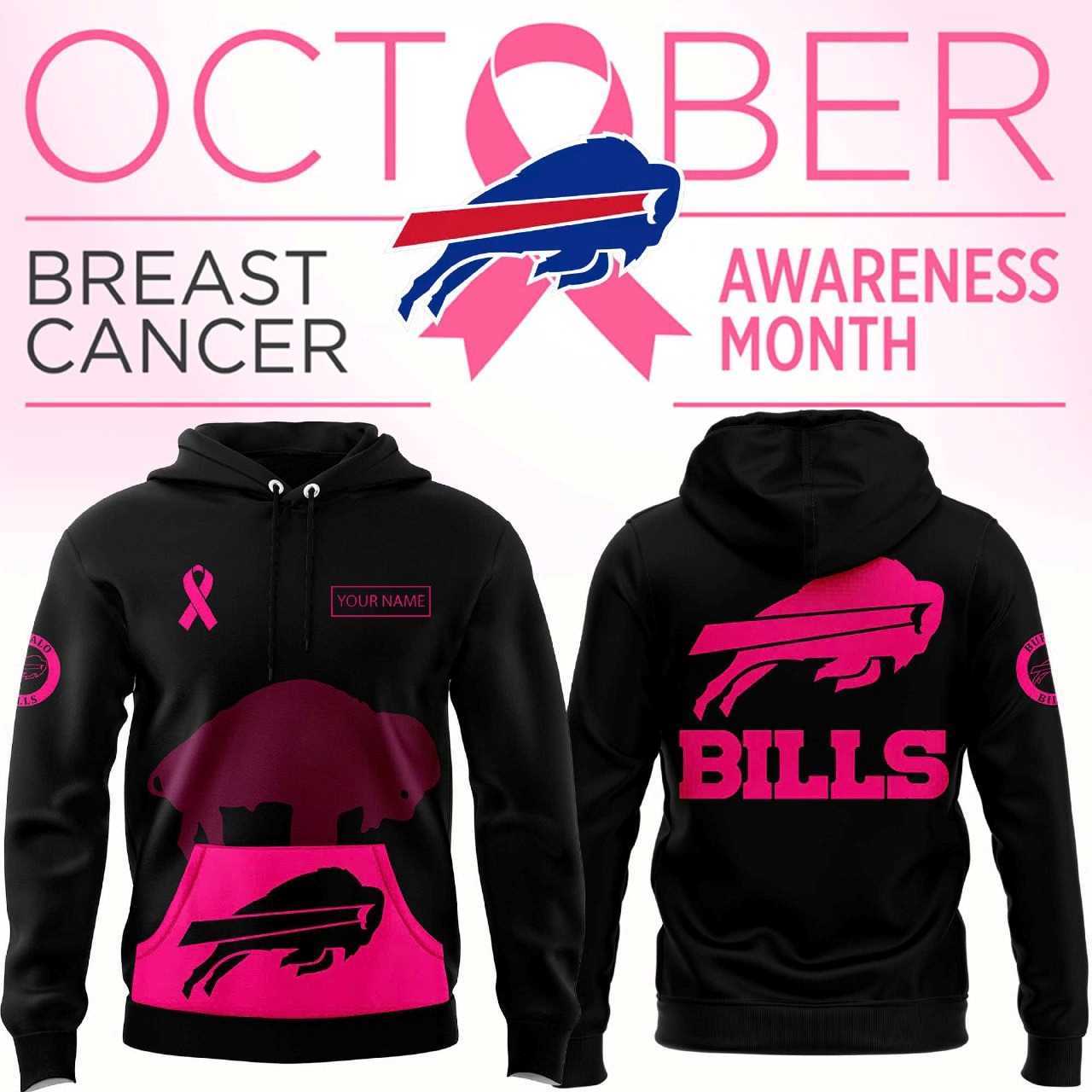 Buffalo Bills Breast Cancer Awareness Hoodie Buffalo Bills Breast Cancer Awareness Hoodie