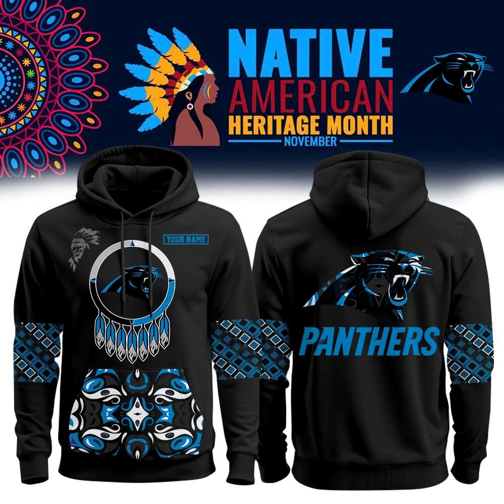 Carolina Panthers Native American Heritage Month Hoodie