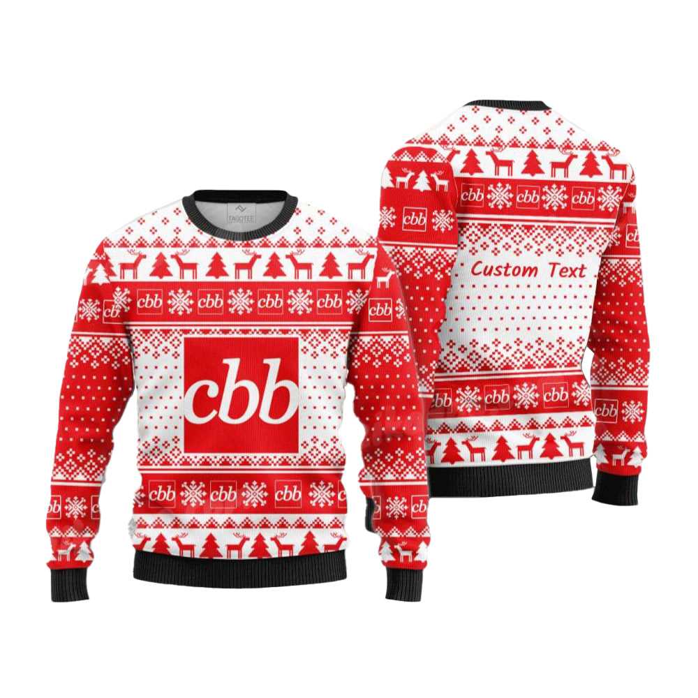 Cbb Bancorp Inc Xmas Holiday Ugly Christmas Sweater
