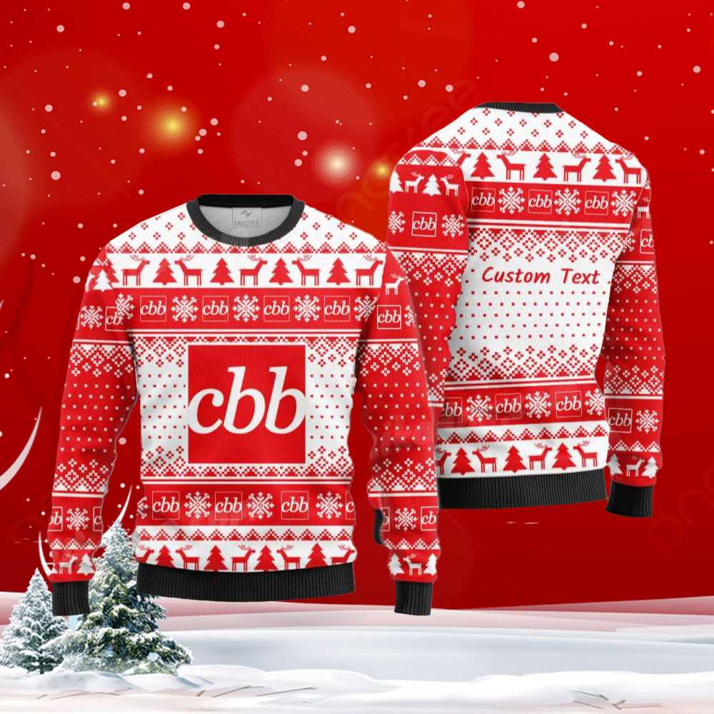 Cbb Bancorp Inc Xmas Holiday Ugly Christmas Sweater Cbb Bancorp Inc Xmas Holiday Ugly Christmas Sweater