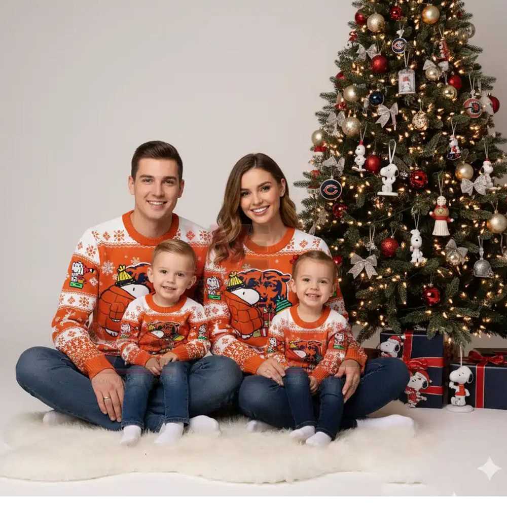 Buffalo Bills Snoopy Woodstock Puffer Jacket Ugly Christmas Sweater