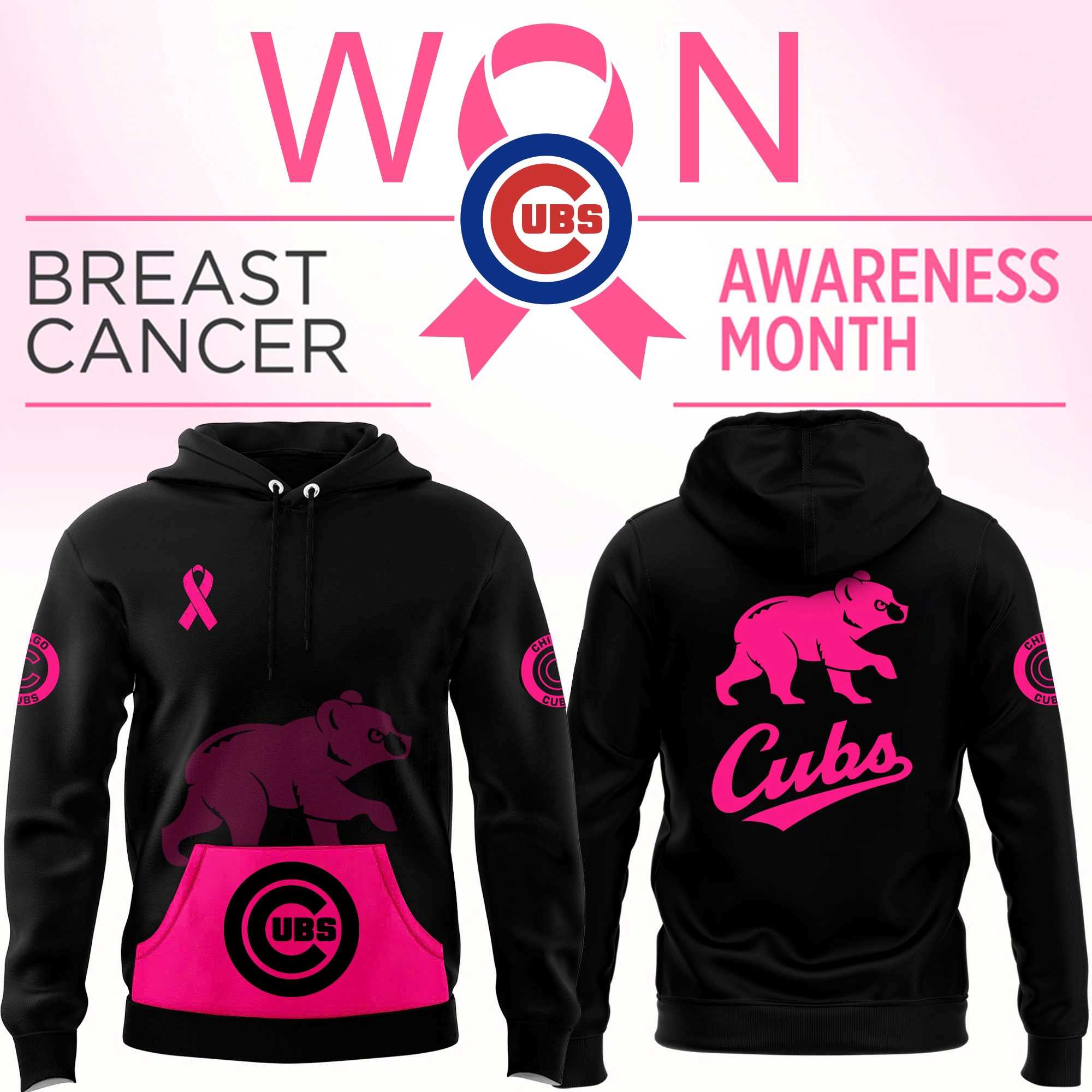 Chicago Cubs Breast Cancer Awareness Hoodie