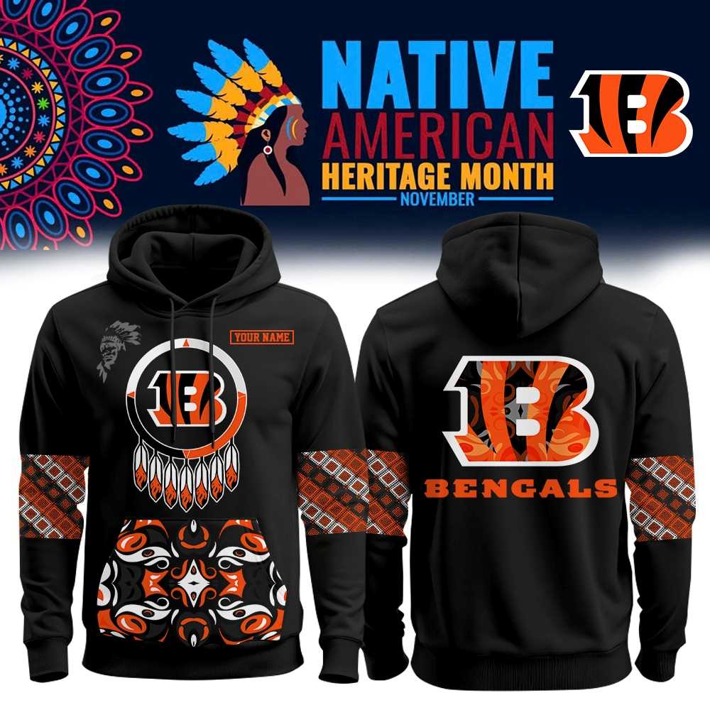 Cincinnati Bengals Native American Heritage Month Hoodie