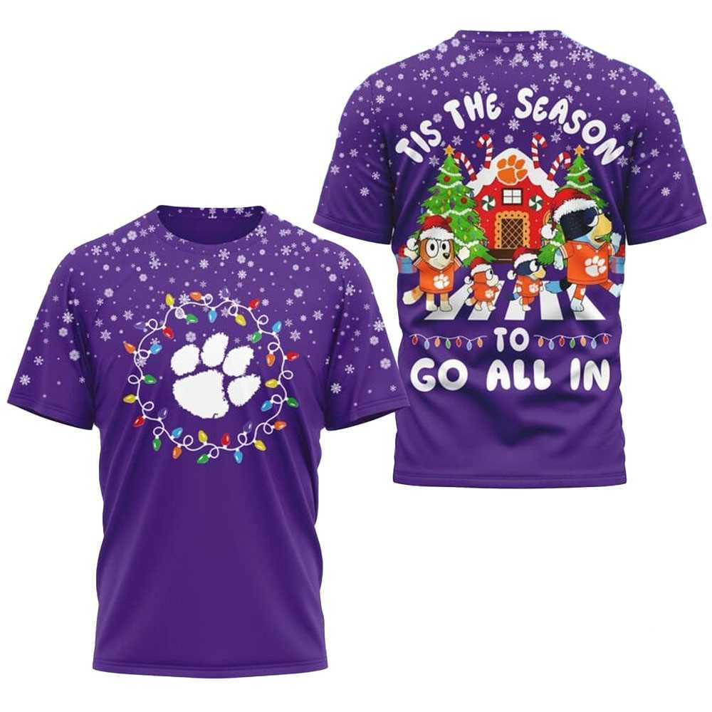 Auburn Tigers Bluey Tis The Season To War Eagle Christmas 2025 Shirt