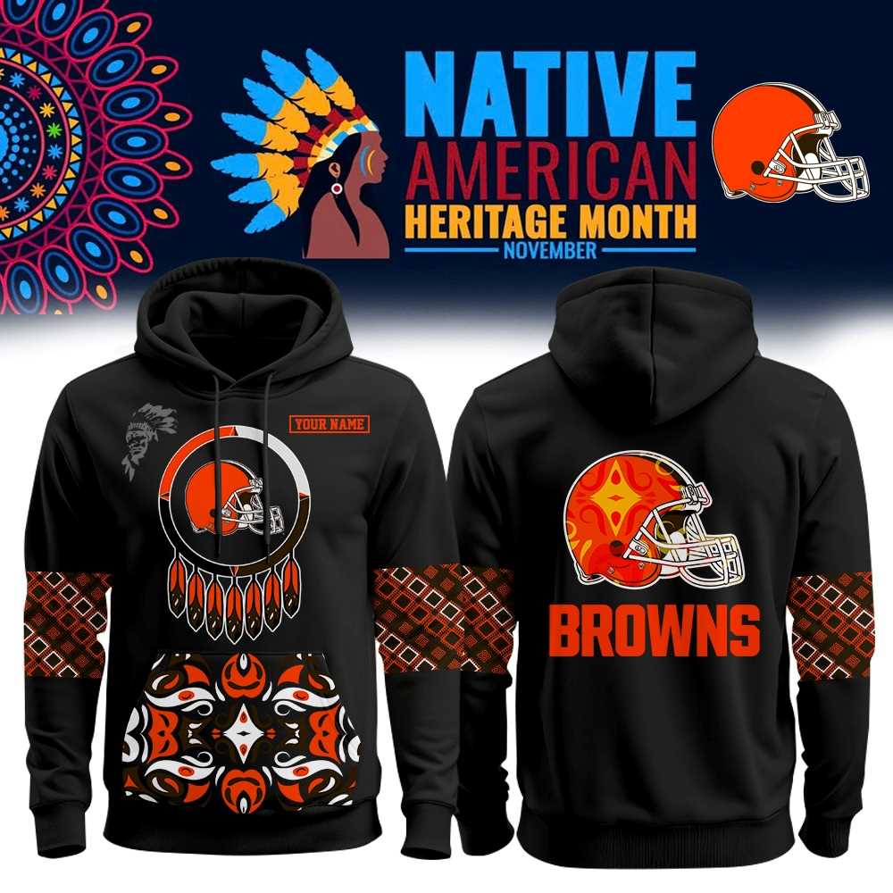 Cleveland Browns Native American Heritage Month Hoodie