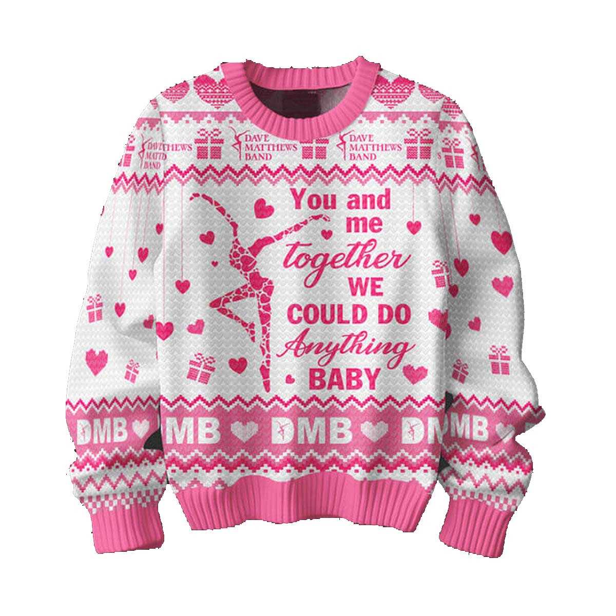 Dave Matthews Band Happy Valentine You And Me 2025 Ugly Sweater Dave Matthews Band Happy Valentine You And Me 2025 Ugly Sweater