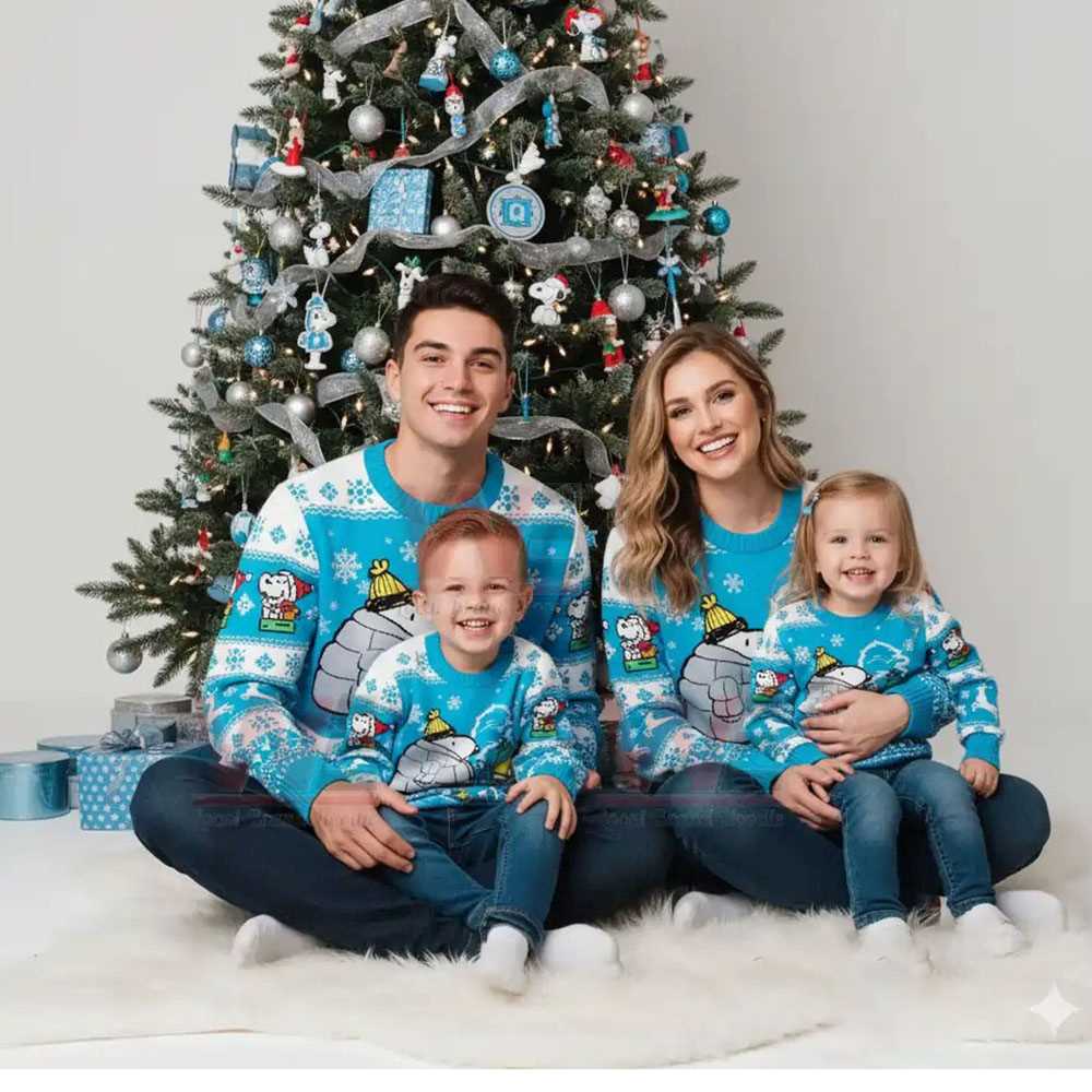 Detroit Lions Snoopy Woodstock Puffer Jacket Ugly Christmas Sweater Detroit Lions Snoopy Woodstock Puffer Jacket Ugly Christmas Sweater