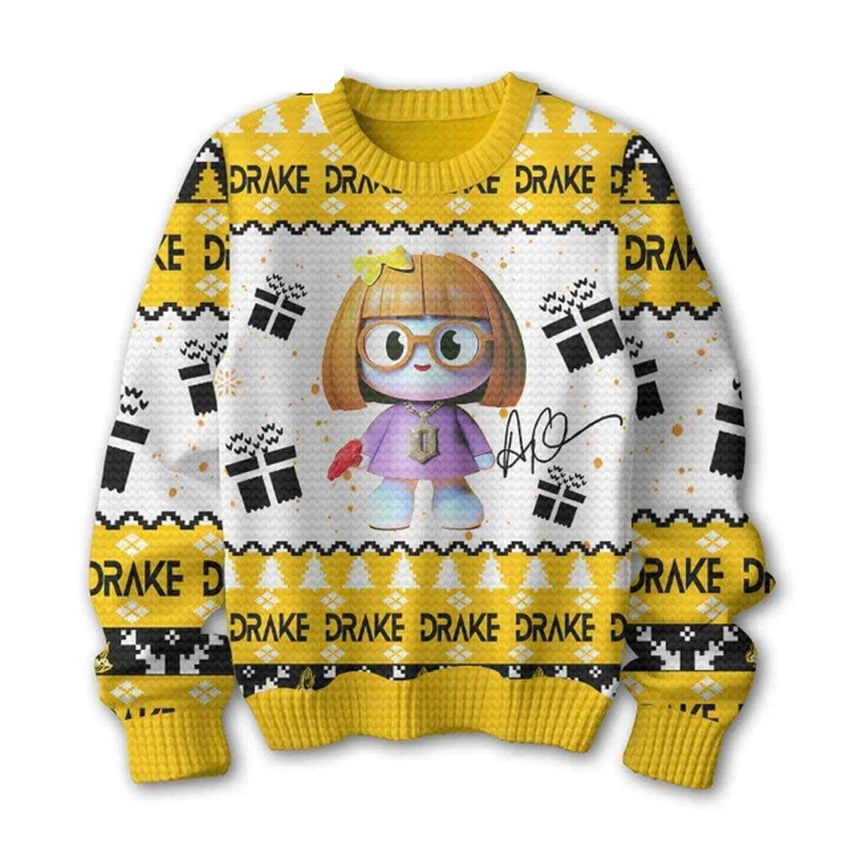 Drake The Anita Max Win Tour 2025 Celebrating Christmas Ugly Sweater Drake The Anita Max Win Tour 2025 Celebrating Christmas Ugly Sweater