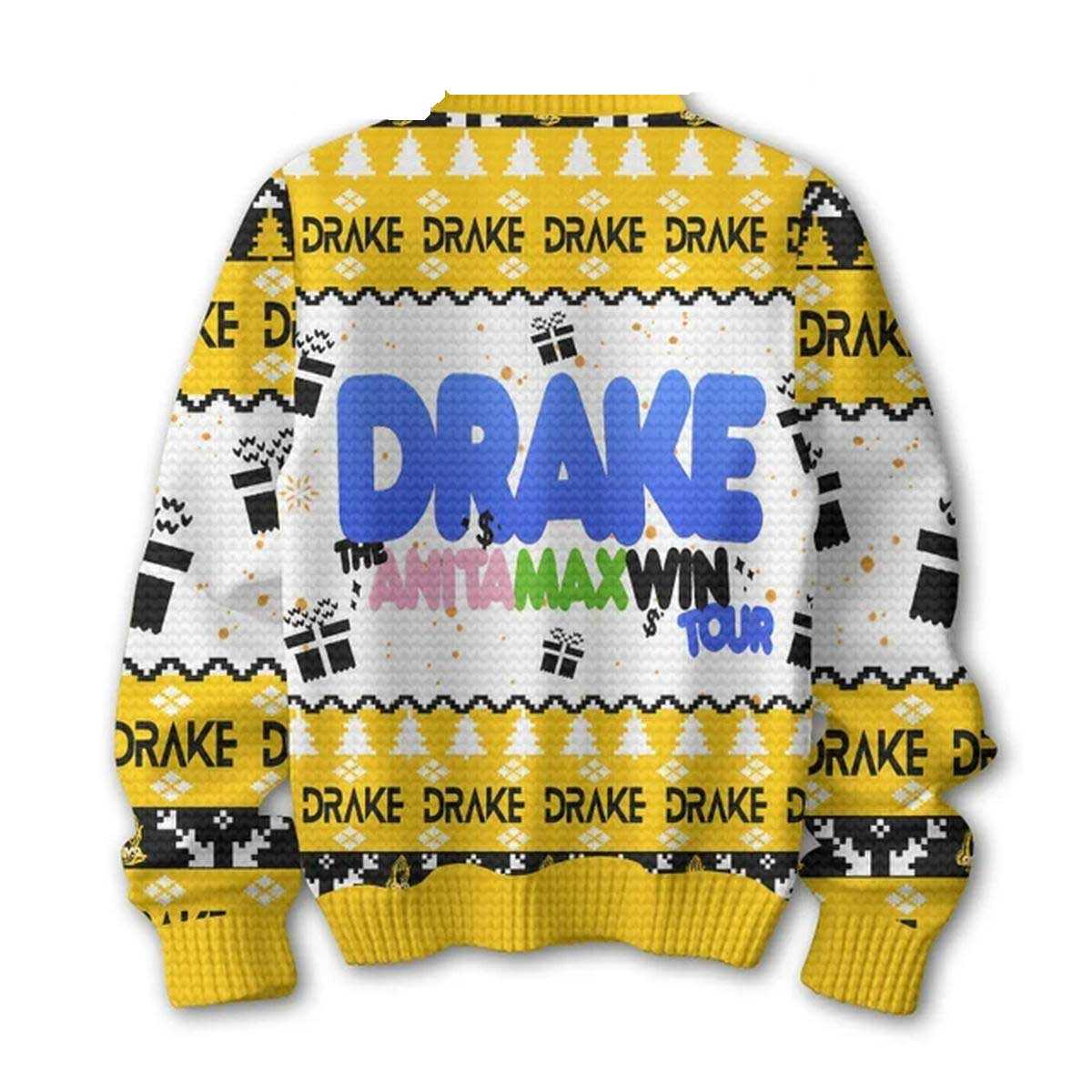 Drake The Anita Max Win Tour 2025 Celebrating Christmas Ugly Sweater Drake The Anita Max Win Tour 2025 Celebrating Christmas Ugly Sweater