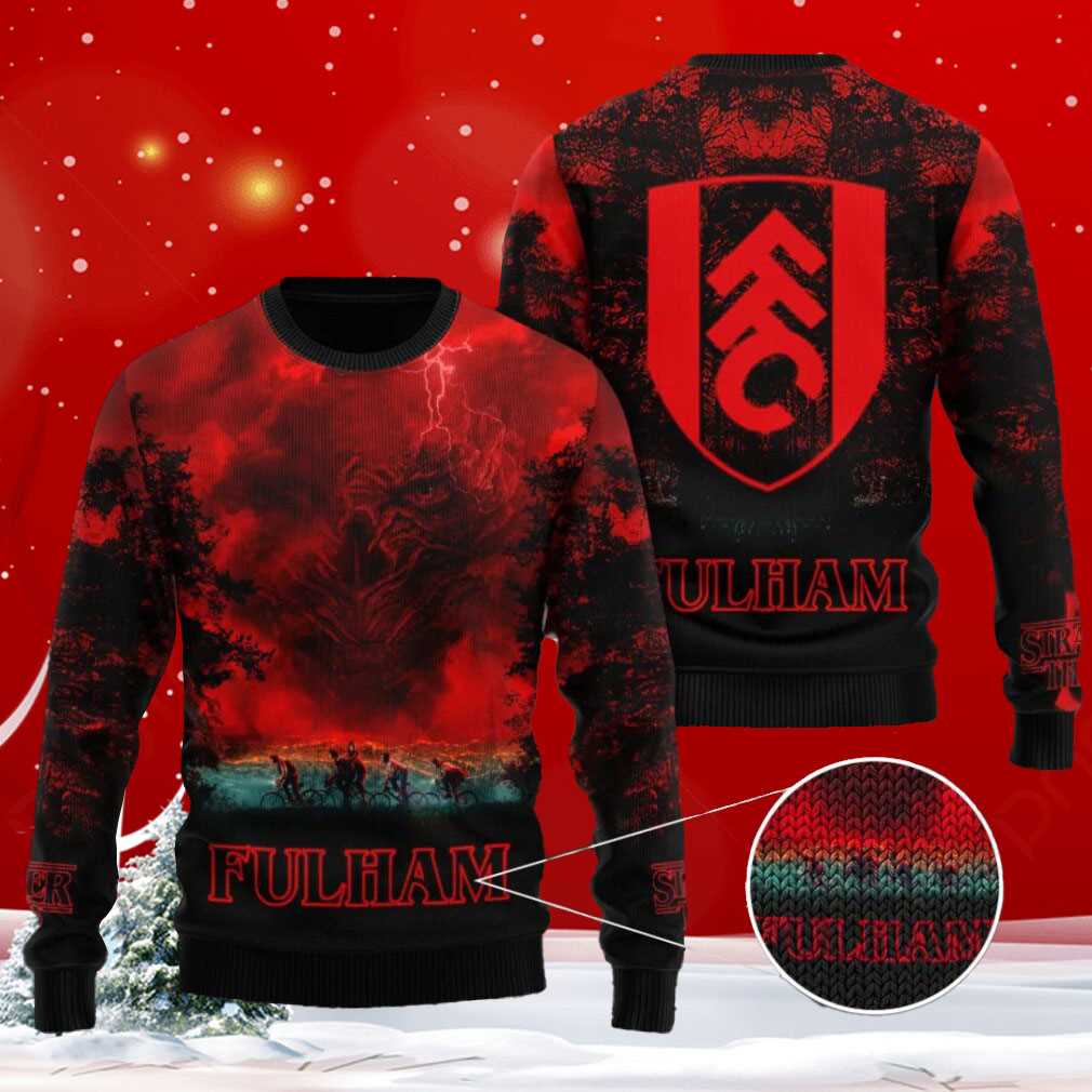 Fulham Fc X Stranger Things Ugly Sweater Fulham Fc X Stranger Things Ugly Sweater