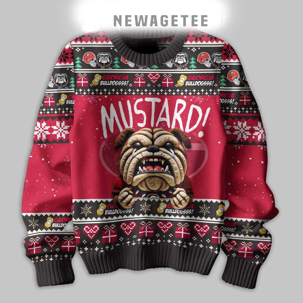 Georgia Bulldogs Mustard Kendrick Lamar Christmas Ugly Sweater Georgia Bulldogs Mustard Kendrick Lamar Christmas Ugly Sweater