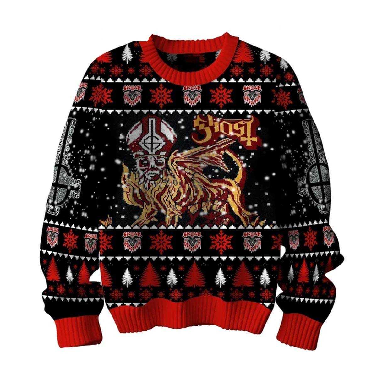 Ghost We Wish To Inform You Its Christmas Ugly Sweater Ghost We Wish To Inform You Its Christmas Ugly Sweater