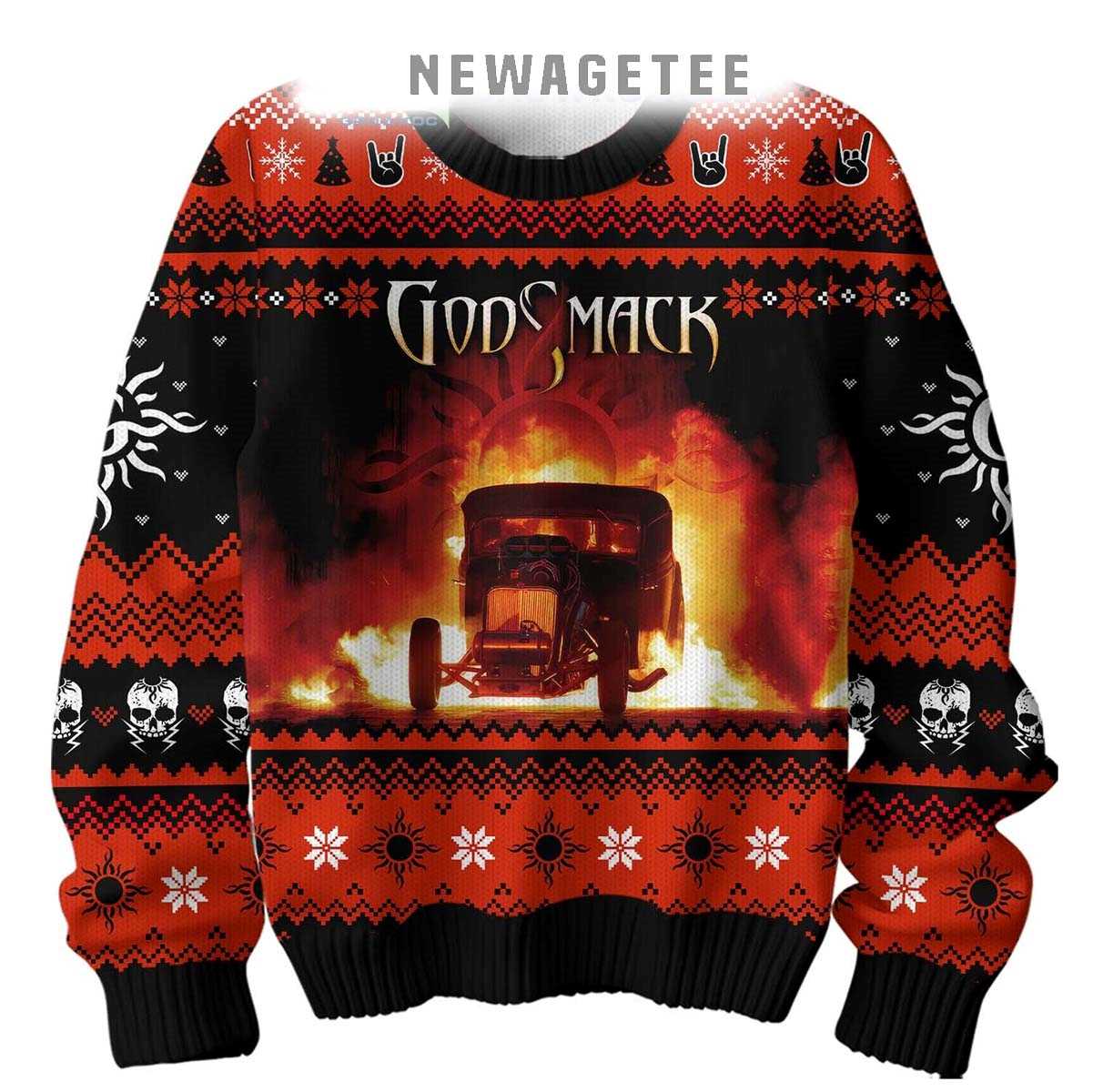 Godsmack Rock Metal Band 2025 Ugly Christmas Sweater Godsmack Rock Metal Band 2025 Ugly Christmas Sweater