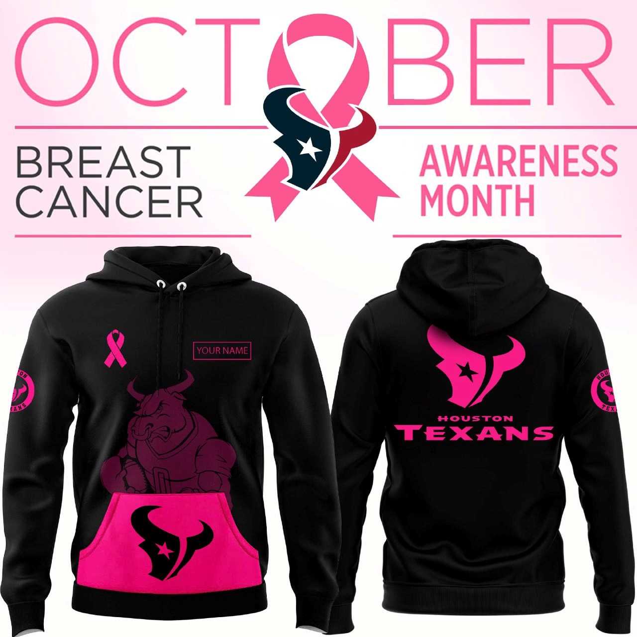 Houston Texans Breast Cancer Awareness Hoodie