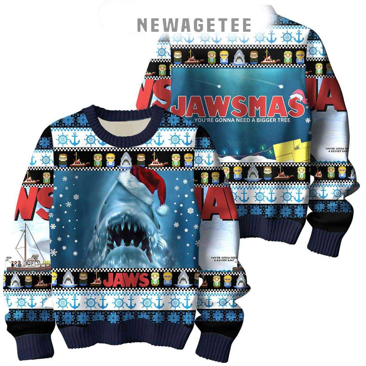 Jaws Christmas Holiday Ugly Sweater Jaws Christmas Holiday Ugly Sweater