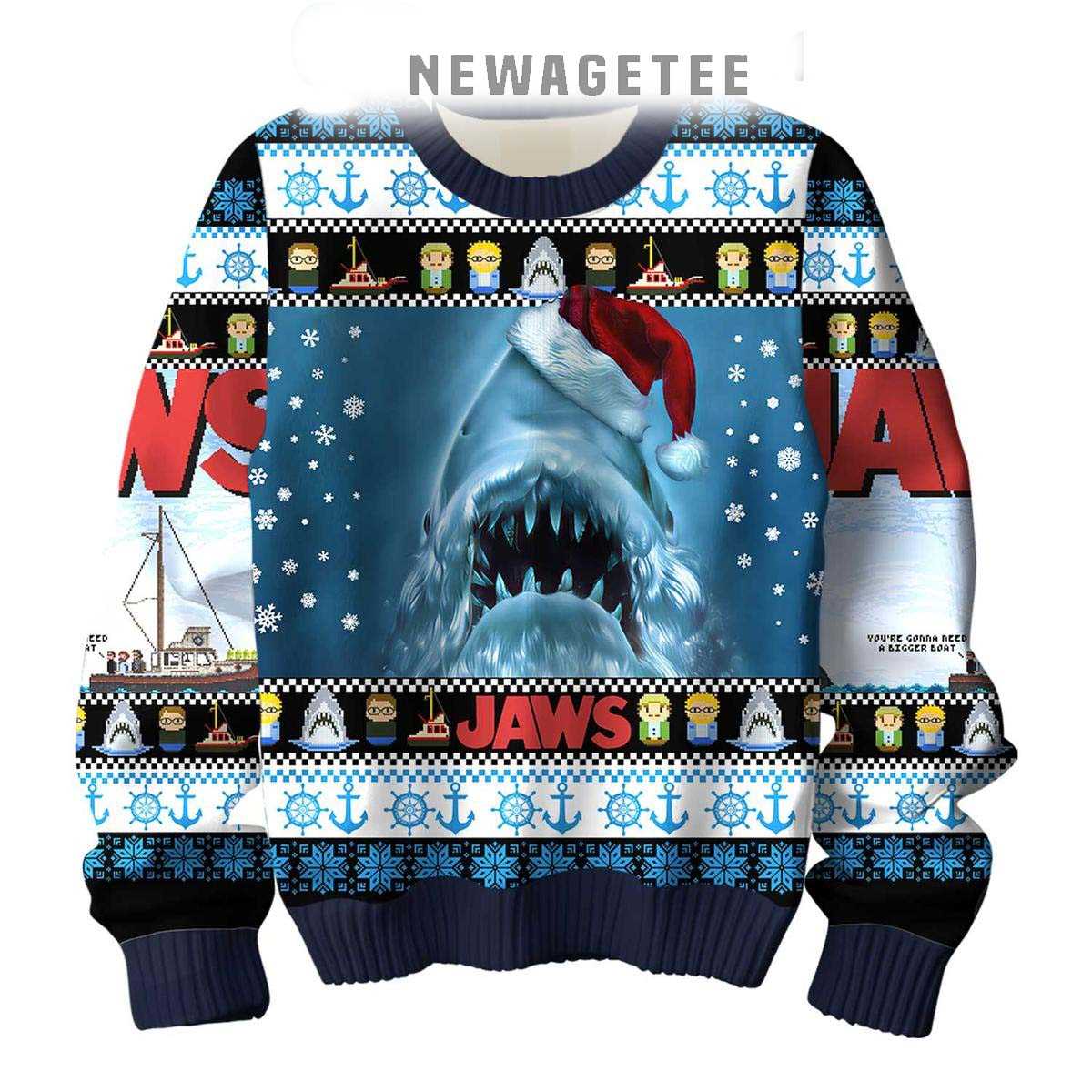 Jaws Christmas Holiday Ugly Sweater Jaws Christmas Holiday Ugly Sweater