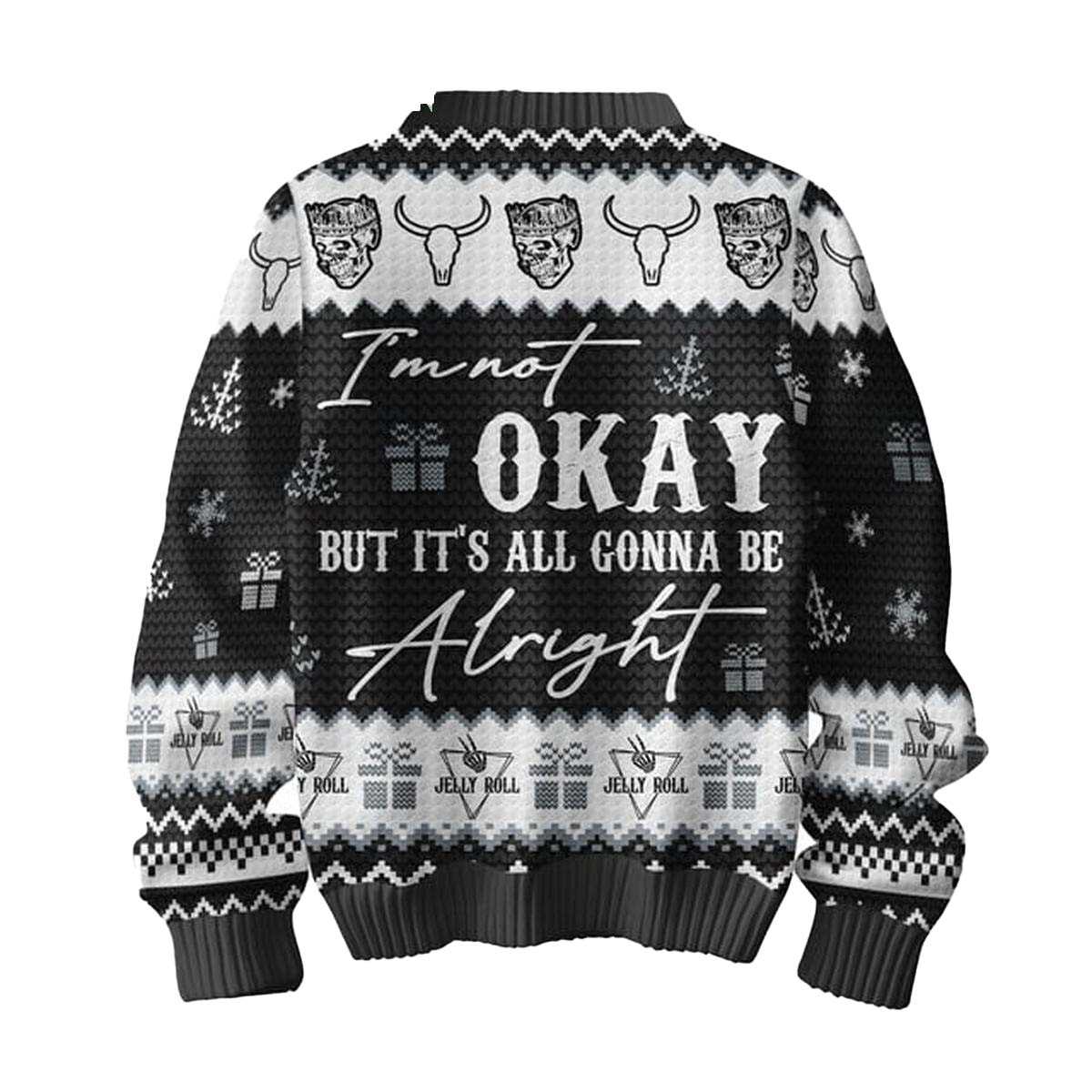 Jelly Roli Okay Is All I Want For Christmas Holidays 2025 Ugly Christmas Sweater Jelly Roli Okay Is All I Want For Christmas Holidays 2025 Ugly Christmas Sweater