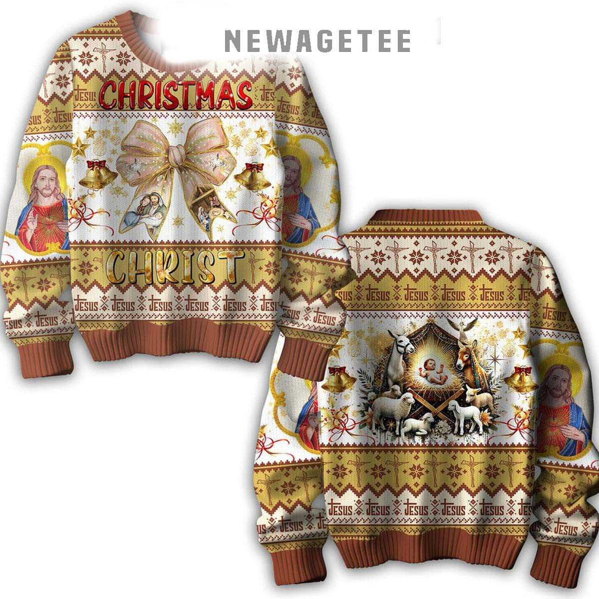 Jesus Merry Christmas Is Full Of Faith 2025 Ugly Christmas Sweater Jesus Merry Christmas Is Full Of Faith 2025 Ugly Christmas Sweater