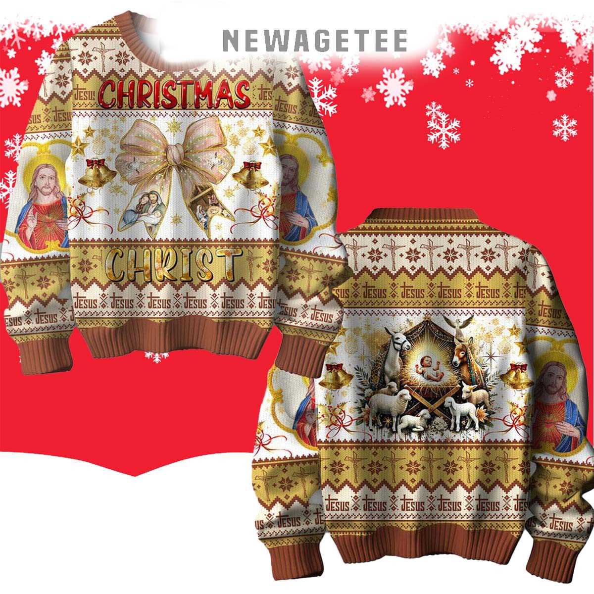 Jesus Merry Christmas Is Full Of Faith 2025 Ugly Christmas Sweater Jesus Merry Christmas Is Full Of Faith 2025 Ugly Christmas Sweater