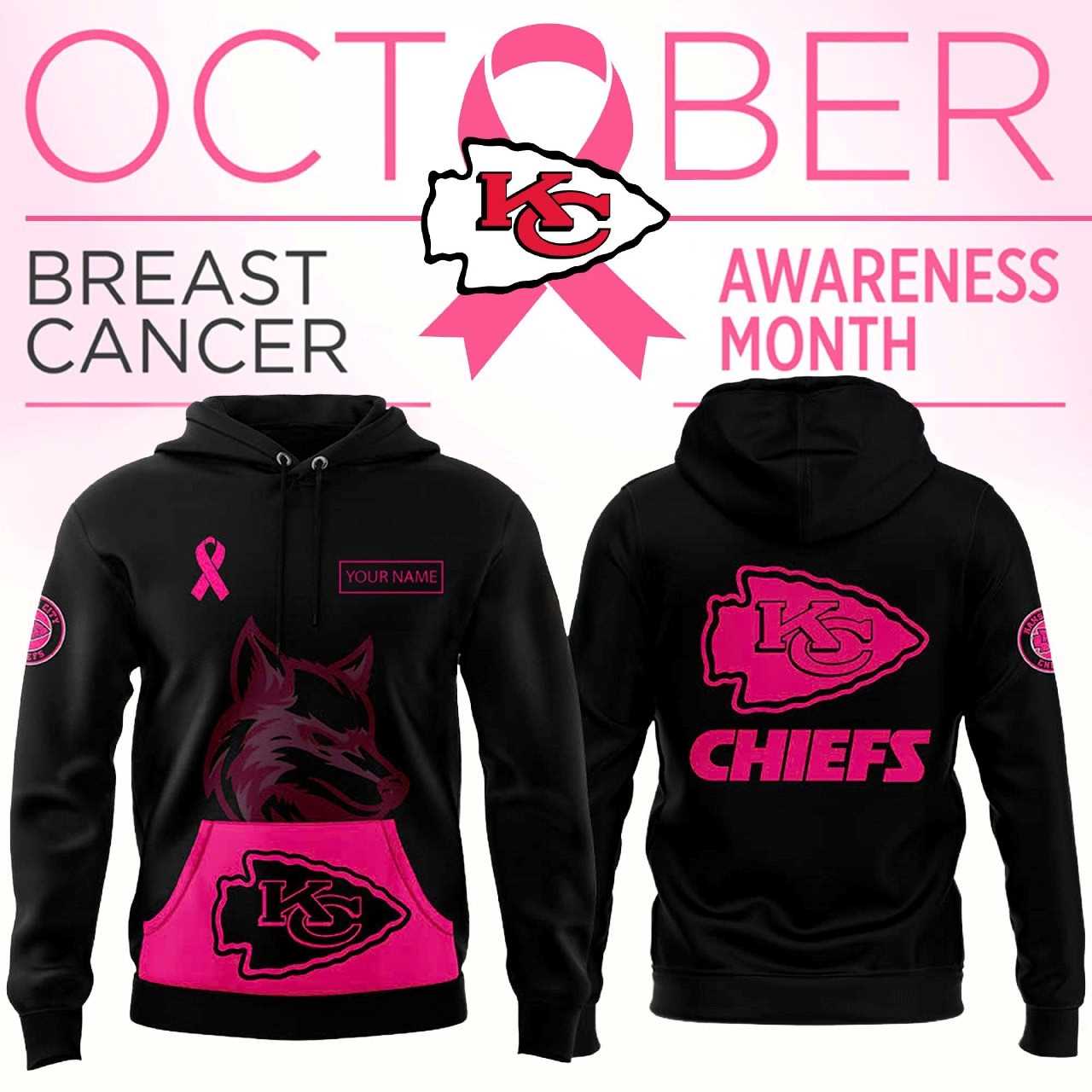 Kansas City Chiefs Breast Cancer Awareness Hoodie