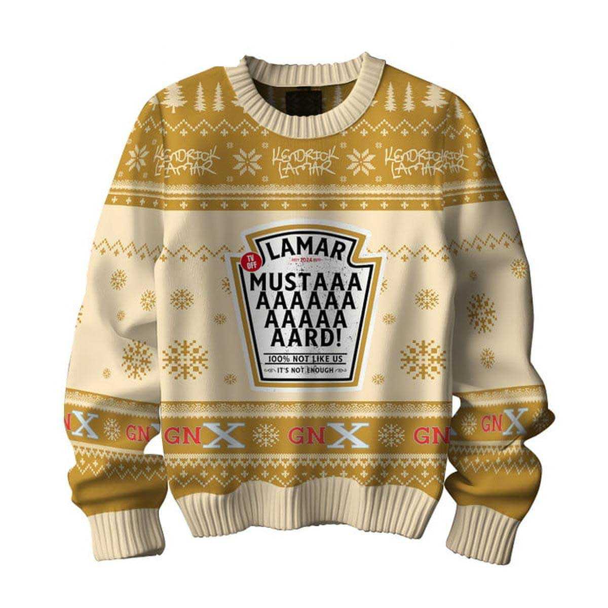 Kendrick Lamar Mustard Gen X 2024 Christmas Ugly Sweater Kendrick Lamar Mustard Gen X 2024 Christmas Ugly Sweater