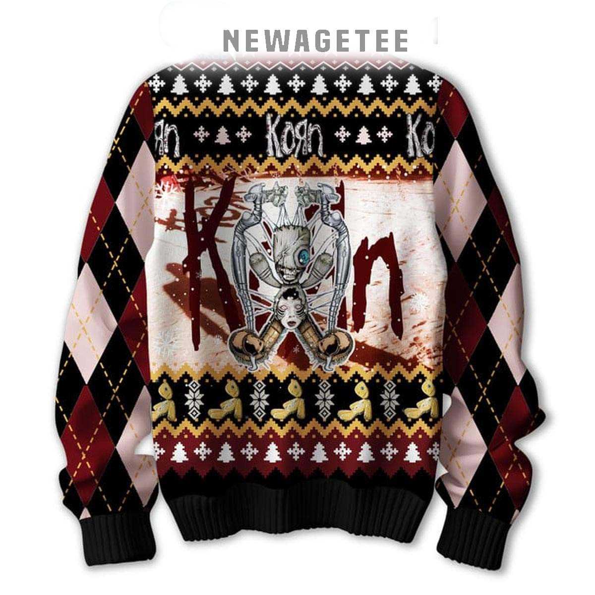 Korn Are You Ready To Celebrate 2024 Christmas Ugly Sweater Korn Are You Ready To Celebrate 2024 Christmas Ugly Sweater