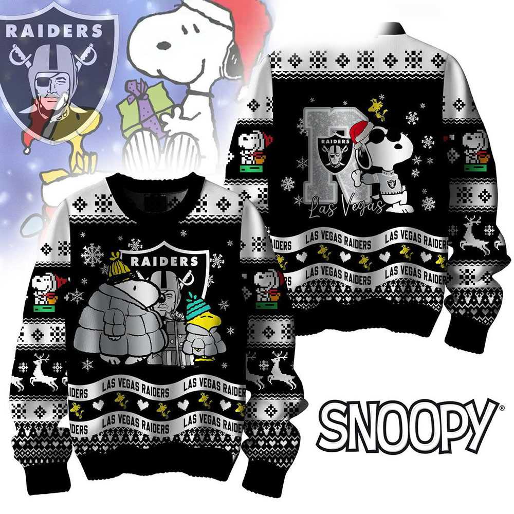 Los Angeles Chargers Snoopy Woodstock Puffer Jacket Ugly Christmas Sweater