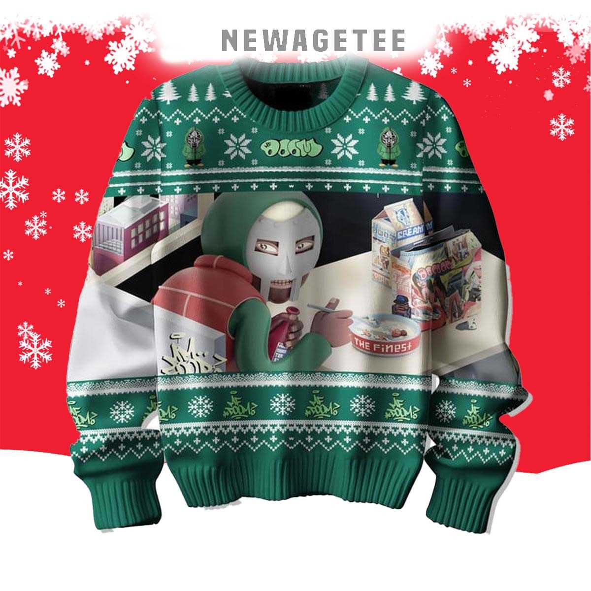 Mf Doom Come In Were Open Christmas Ugly Sweater Mf Doom Come In Were Open Christmas Ugly Sweater