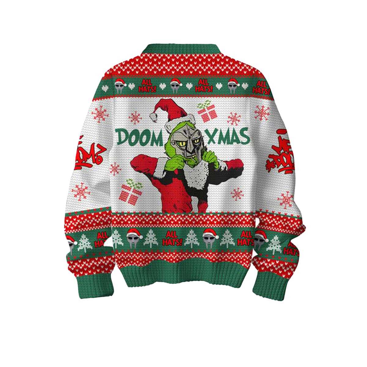 Mf Doom Have A Very Villainous Christmas Doom Xmas 2025 Ugly Christmas Sweater Mf Doom Have A Very Villainous Christmas Doom Xmas 2025 Ugly Christmas Sweater