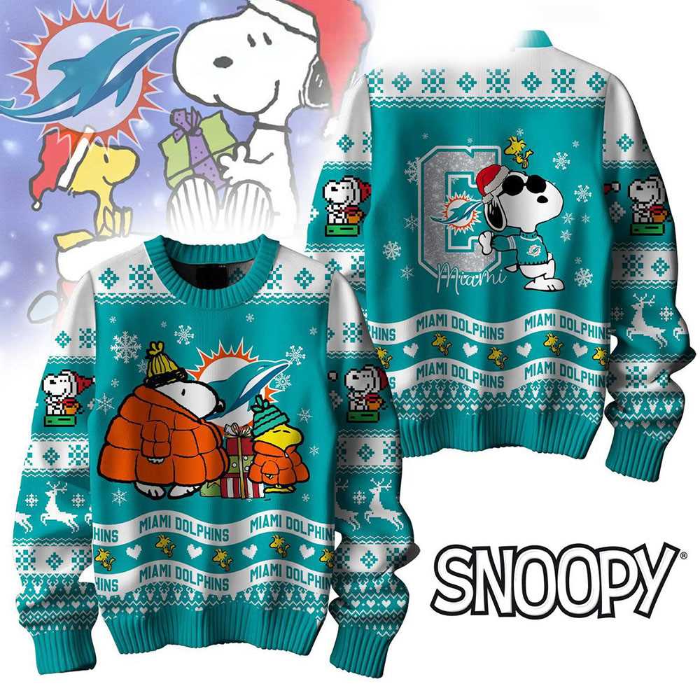 Minnesota Vikings Snoopy Woodstock Puffer Jacket Ugly Christmas Sweater