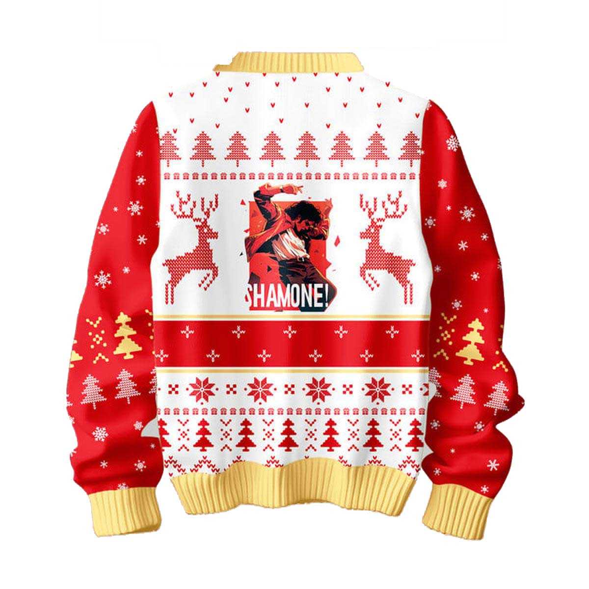 Michael Jackson Shamone Christmas 2024 Ugly Sweater Michael Jackson Shamone Christmas 2024 Ugly Sweater
