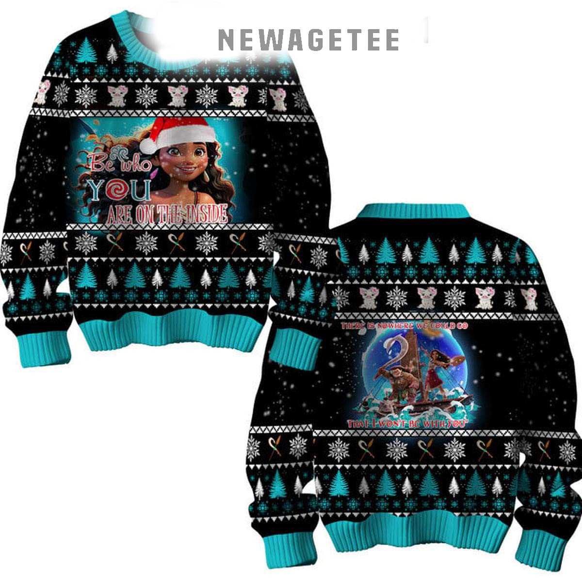 Moana Be Who You Are On The Inside 2025 Ugly Christmas Sweater Moana Be Who You Are On The Inside 2025 Ugly Christmas Sweater
