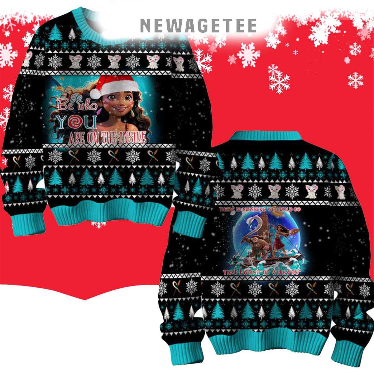 Moana Be Who You Are On The Inside 2025 Ugly Christmas Sweater Moana Be Who You Are On The Inside 2025 Ugly Christmas Sweater