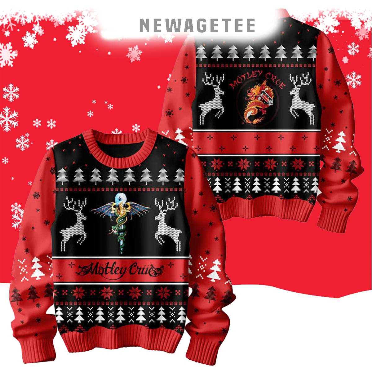 Motley Crue Dont Go Away Mad On Christmas 2024 Ugly Sweater Motley Crue Dont Go Away Mad On Christmas 2024 Ugly Sweater