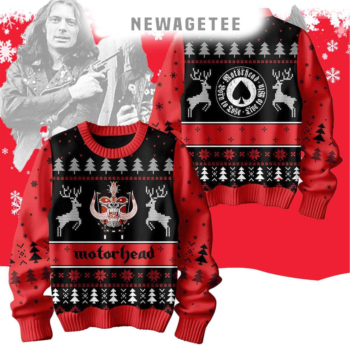 Motorhead Born To Lose Live To Win Holidays Christmas 2024 Ugly Sweater Motorhead Born To Lose Live To Win Holidays Christmas 2024 Ugly Sweater