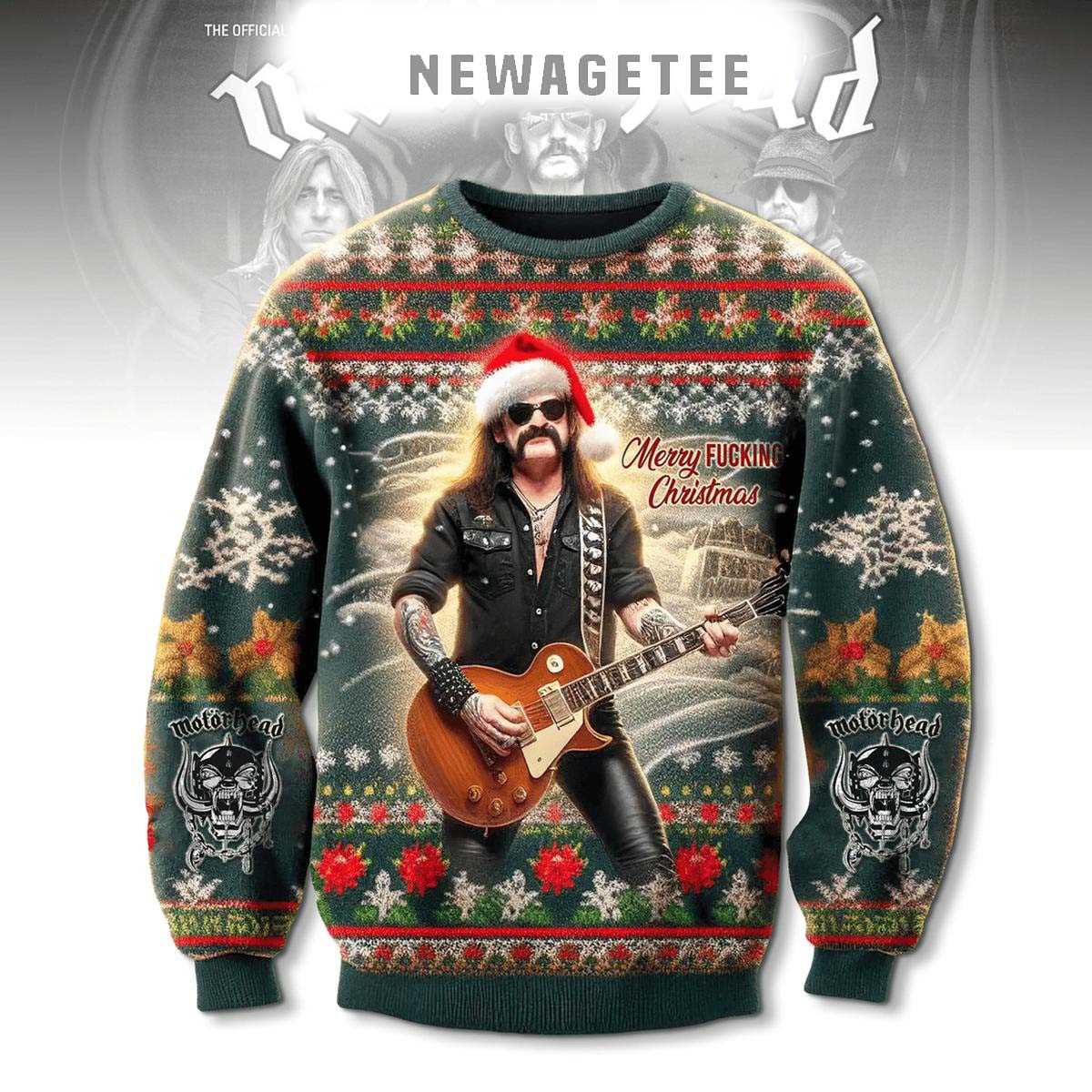 Motorhead Merry Fcking Christmas To You 2025 Ugly Christmas Sweater