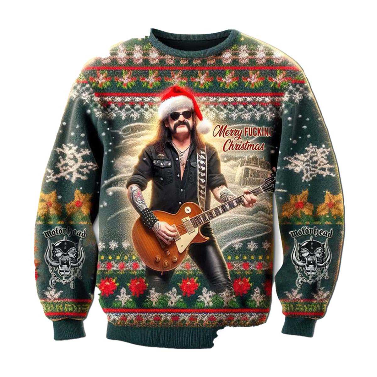 Motorhead Merry Fcking Christmas To You 2025 Ugly Christmas Sweater Motorhead Merry Fcking Christmas To You 2025 Ugly Christmas Sweater