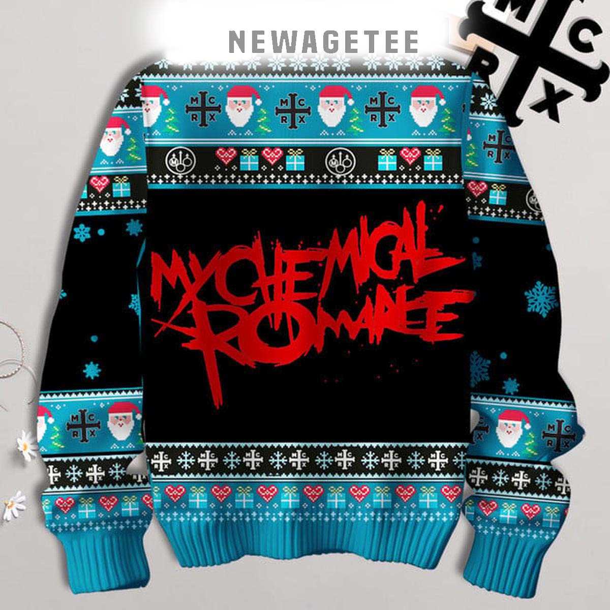 My Chemical Romance True Love Wont Die 2025 Ugly Christmas Sweater My Chemical Romance True Love Wont Die 2025 Ugly Christmas Sweater