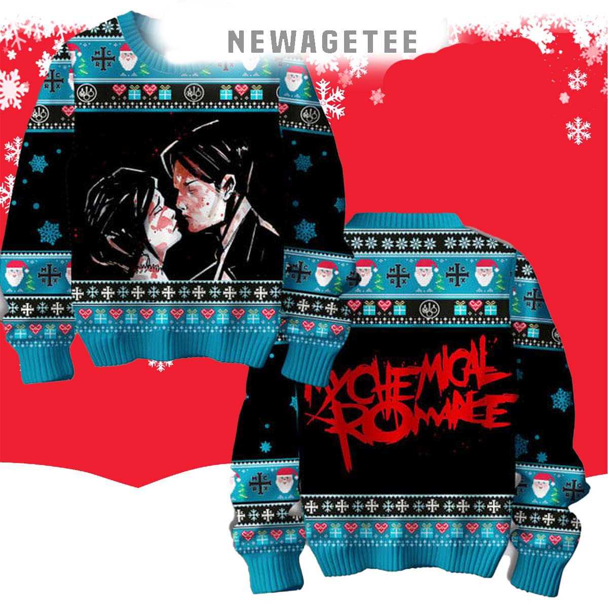 My Chemical Romance True Love Wont Die 2025 Ugly Christmas Sweater My Chemical Romance True Love Wont Die 2025 Ugly Christmas Sweater