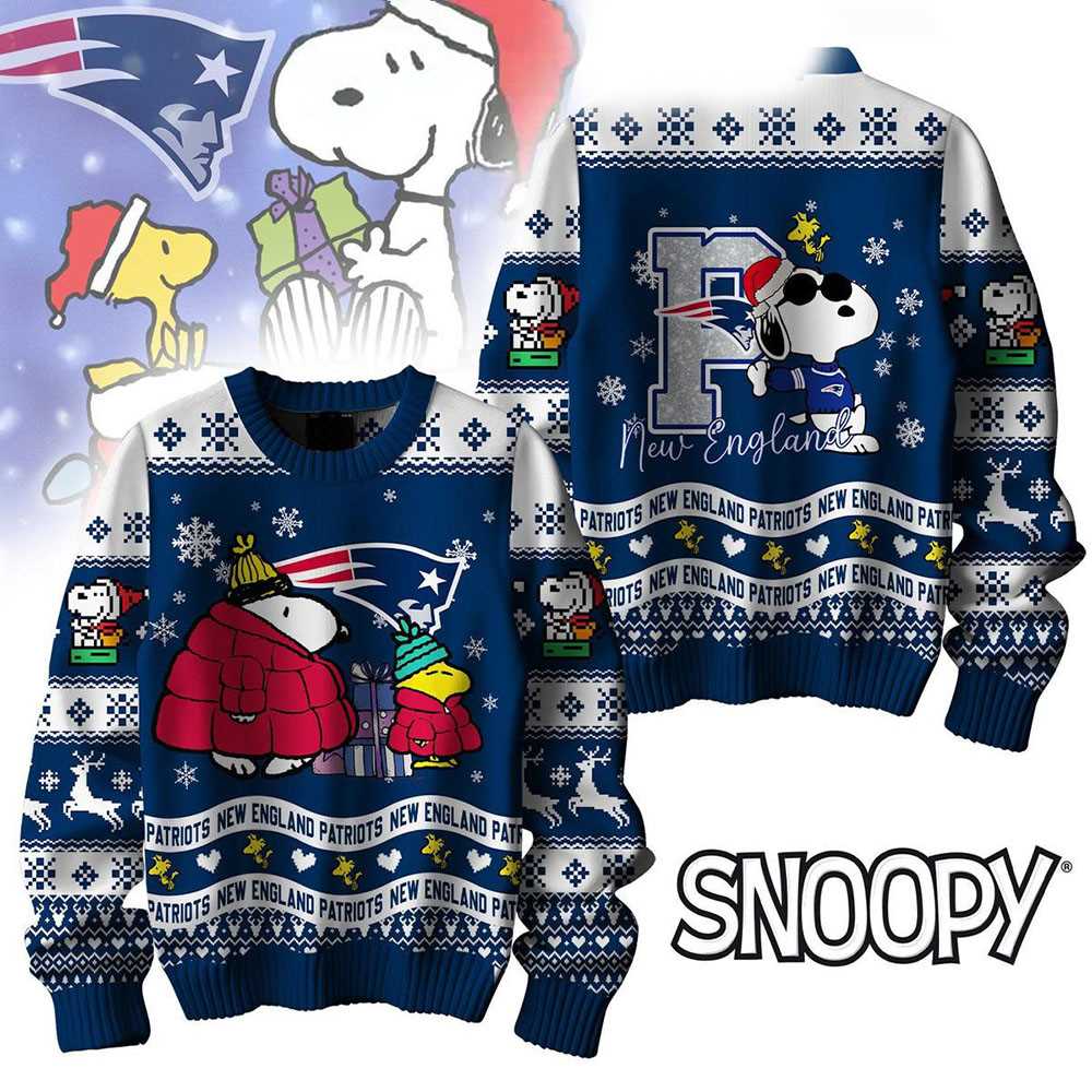 New York Giants Snoopy Woodstock Puffer Jacket Ugly Christmas Sweater