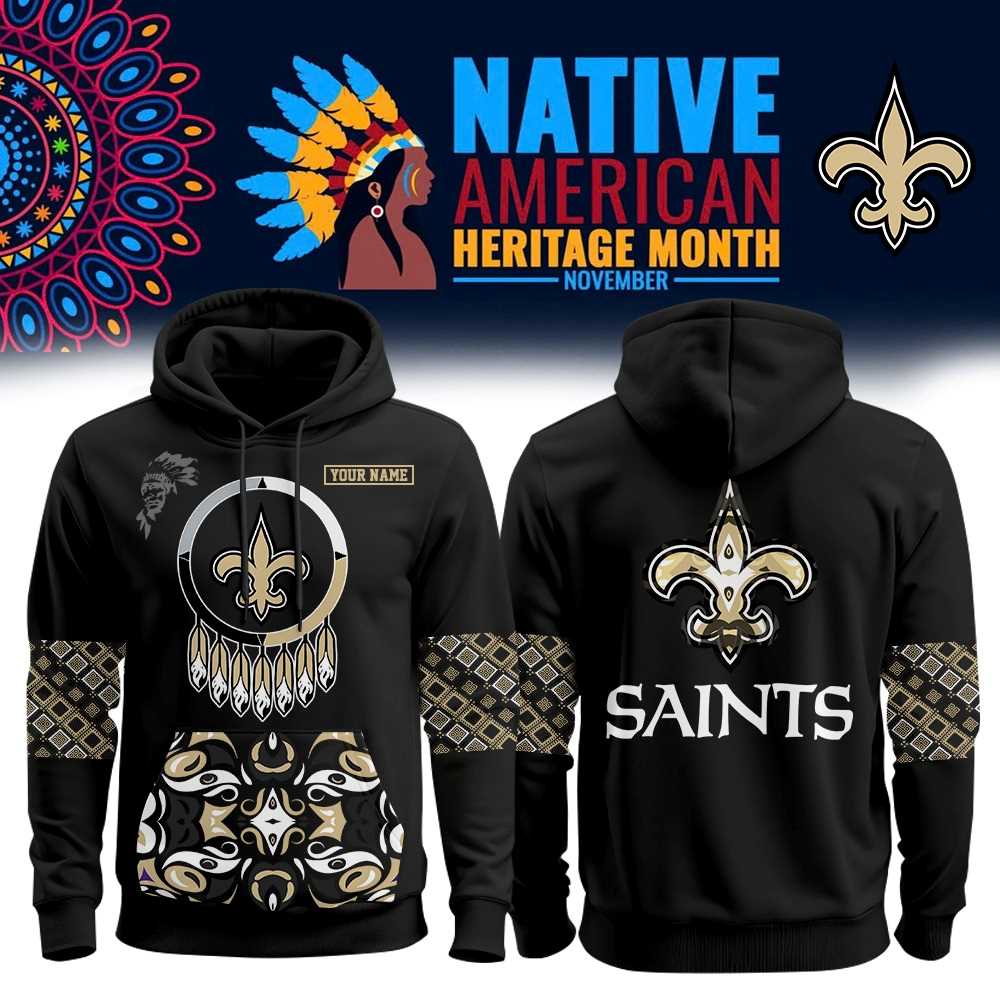 New Orleans Saints Native American Heritage Month Hoodie