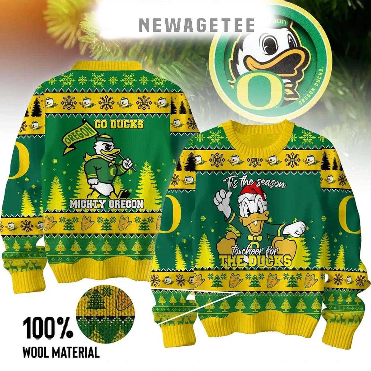 Oregon Ducks Merry Christmas Go Ducks Neon Sign 2025 Ugly Christmas Sweater Oregon Ducks Merry Christmas Go Ducks Neon Sign 2025 Ugly Christmas Sweater