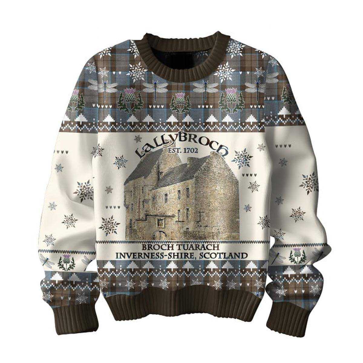 Outlanders Lallybroch Broch Tuanrach Inverness-shire Scotland Ugly Sweater Outlanders Lallybroch Broch Tuanrach Inverness-shire Scotland Ugly Sweater