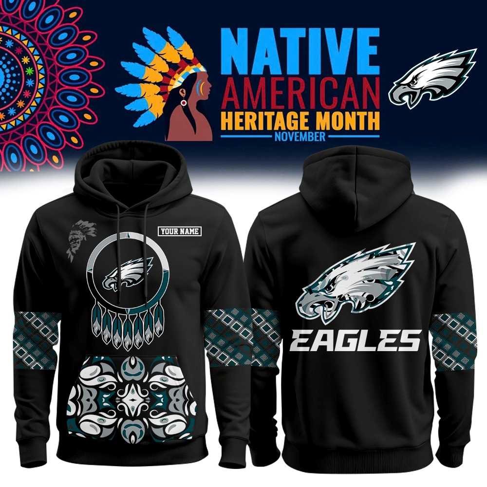 Philadelphia Eagles Native American Heritage Month Hoodie Philadelphia Eagles Native American Heritage Month Hoodie