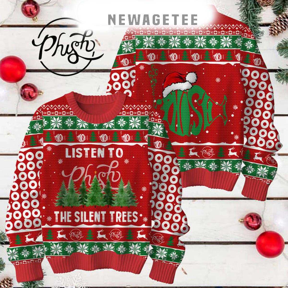 Phish Listen To The Silent Trees Christmas Ugly Sweater